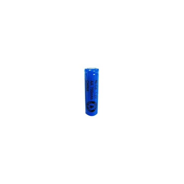 Pila NiCd AA 700 mAh Cabeza plana - 1,2V - Evergreen