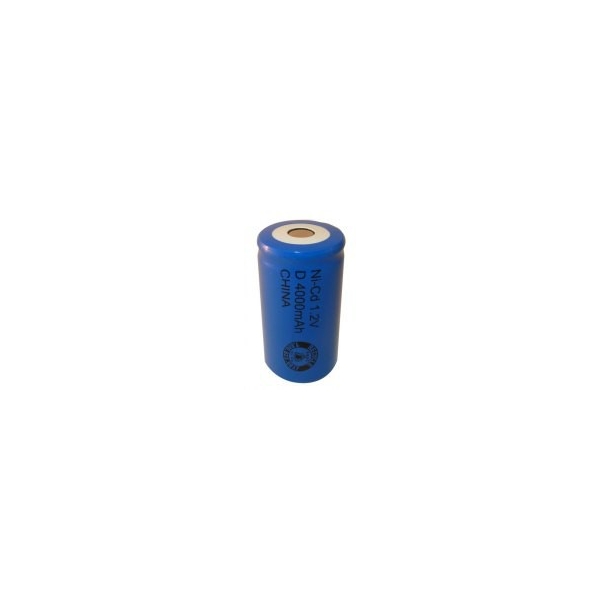 Pila NiCD D 4000 mAh Cabeza plana - 1,2V - Evergreen