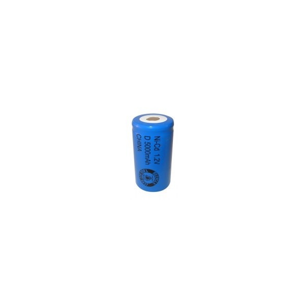 Pila NiCD D 5000 mAh cabeza plana - 1,2V - Evergreen