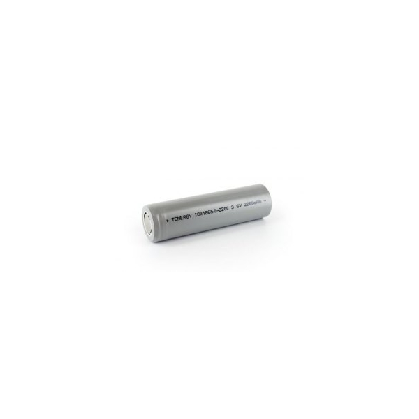 Pile rechargeable Li-Ion 18650 - 3,6V - 2200 mAh avec languettes