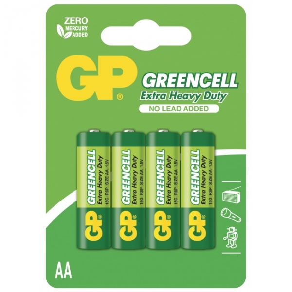 Pila alcalina 4 x AA / LR6 - 1,5V - GP Battery