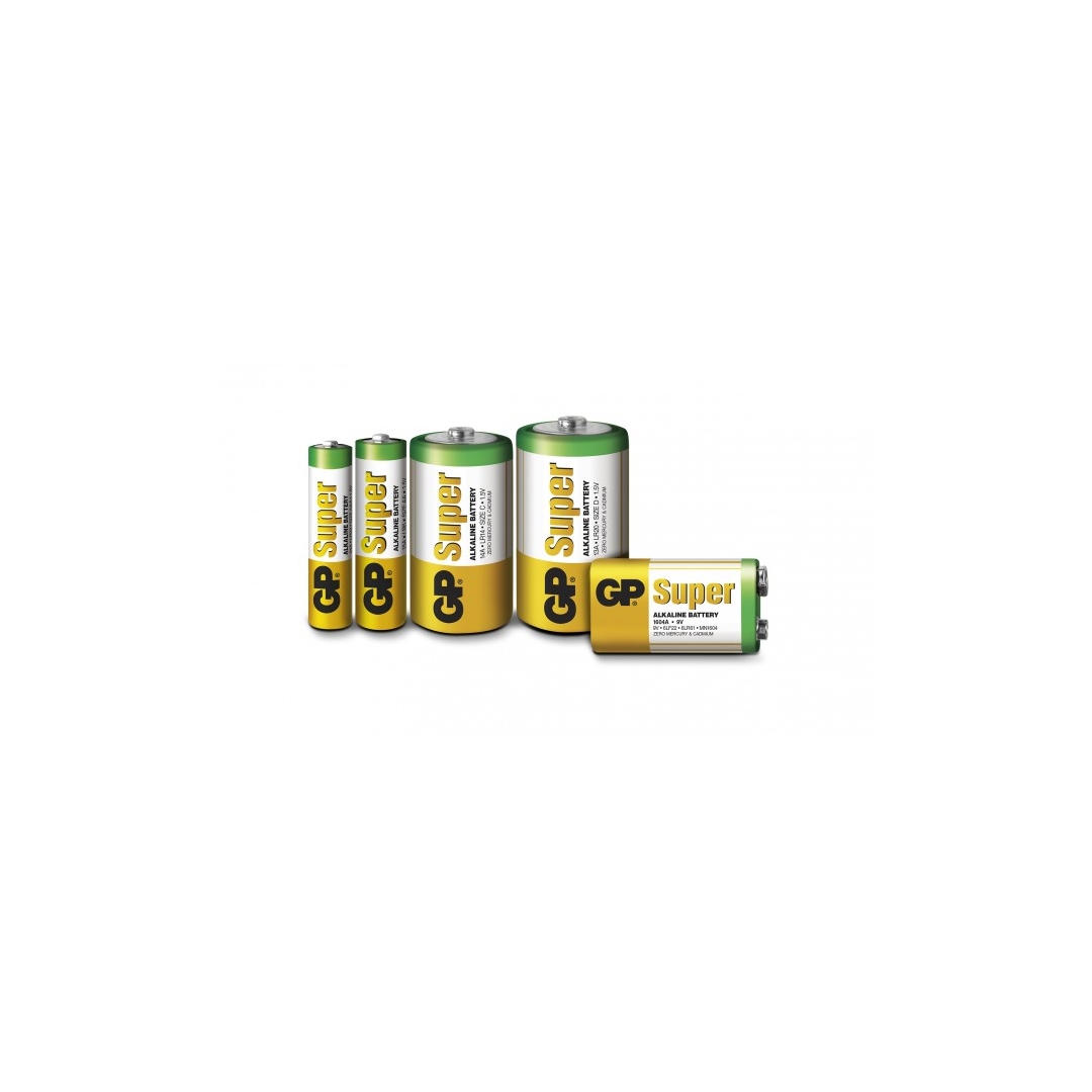 Pilas cilíndrica alcalina 5 x 10A / L1022 - 9V - GP Battery