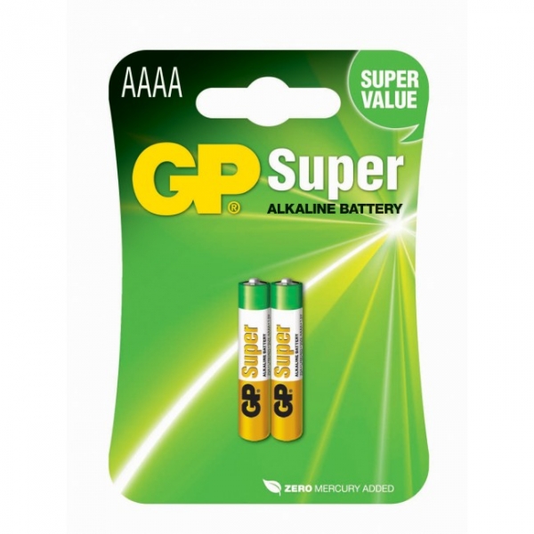 Pilas alcalina 2 x AAAA / LR61 SUPER - 1,5V - GP Battery