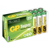 Pilas alcalina 16 x AAA / LR03 SUPER - 1,5V - GP Battery