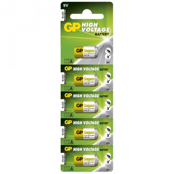 Pilas cilíndrica alcalina 5 x 10A / L1022 - 9V - GP Battery