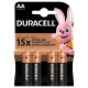 Duracell Duralock Basic C&B LR6 AA 4 x pilas alcalinas