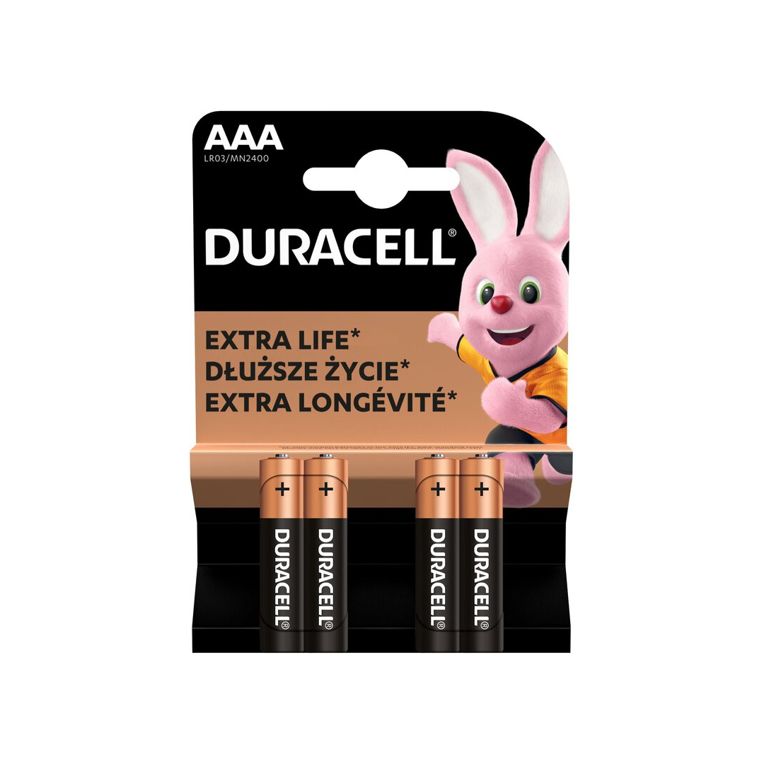 Duracell Duralock C&B LR03 AAA 4 x pilas alcalinas - PilasMasBaratas