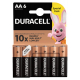 Duracell Basic Duralock LR6 AA x 6 pilas alcalinas