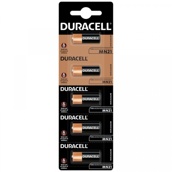 Duracell 23A para control remoto de automóvil x 5 pilas