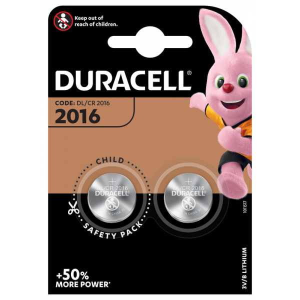 Duracell CR2016 lithium x 2 pilas