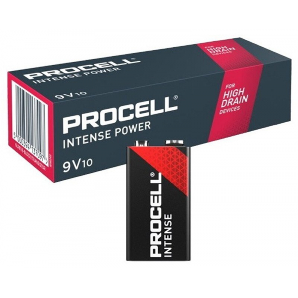 Duracell Procell INTENSE 6LR61/9V x 10 pilas alcalinas