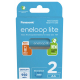 Panasonic Eneloop Lite NEW R6/AA 950mAh x 2 pilas recargables (blister)