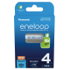 Panasonic Eneloop R03 / AAA 800mAh x 4 pilas recargables (blister)