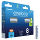 Panasonic Eneloop R03 / AAA 800mAh x 8 pilas recargables (blister)