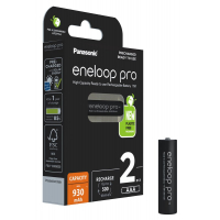 Panasonic Eneloop PRO NEW Ni-MH 930mAh R03/AAA x 2 pilas recargables (blister)