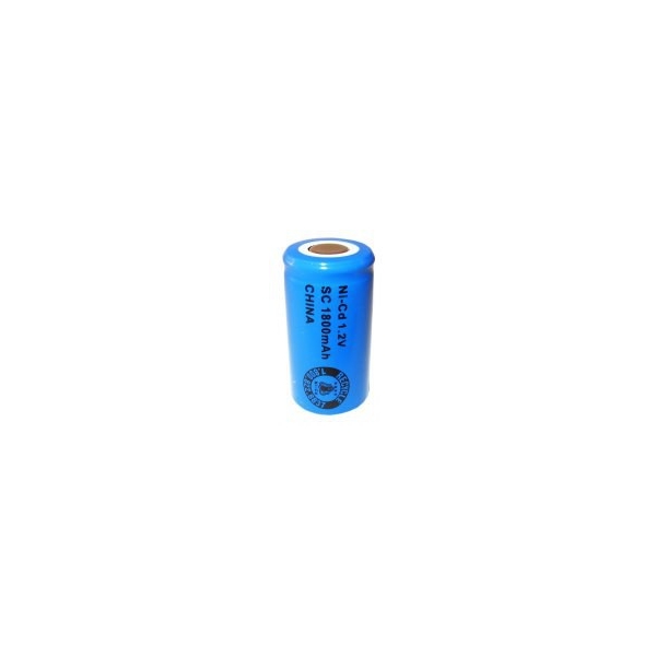 Pila NiCD Sub C 1800 mAh Cabeza plana - 1,2V - Evergreen