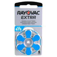 Rayovac Extra 675 para audífonos x 6 pilas