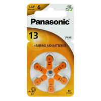 Panasonic 13 para audífonos x 6 pilas