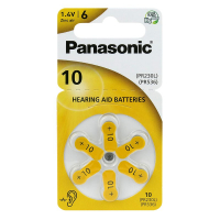 Panasonic 10 para audífonos x 6 pilas