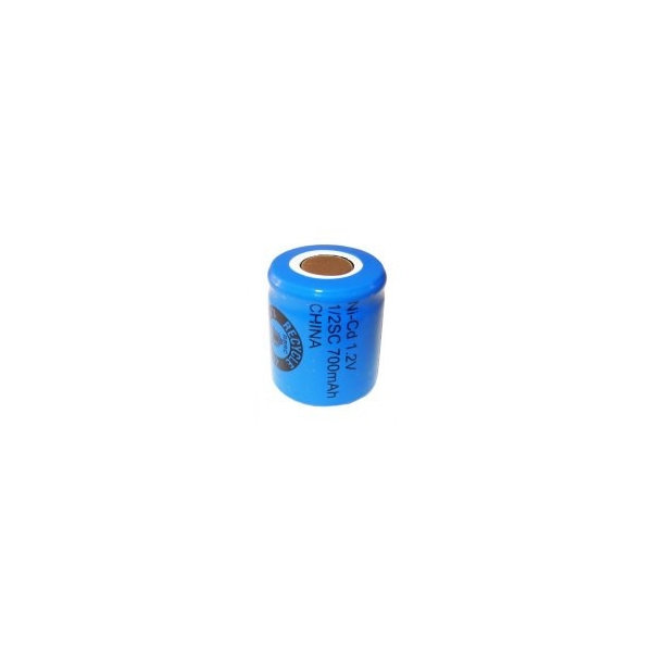 Pila NiCD 1/2 Sub C 700 mAh Cabeza plana - 1,2V - Evergreen