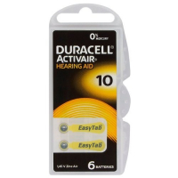 Duracell ActivAir 10 MF para audífonos x 6 pilas