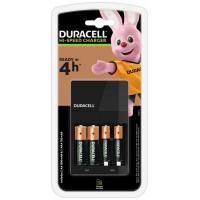 Duracell CEF14 cargador de batería + 2 x R6/AA 1300 mAh + 2 x R03/AAA 750 mAh