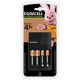 Duracell CEF14 cargador de batería + 2 x R6/AA 1300 mAh + 2 x R03/AAA 750 mAh