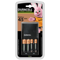 Duracell CEF27 cargador de batería + 2 x R6/AA 1300 mAh + 2 x R03/AAA 750 mAh