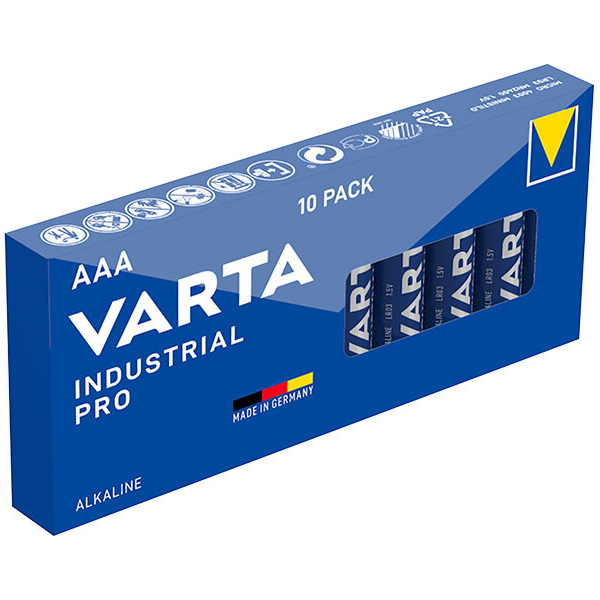 Varta Industrial PRO LR03/AAA x 10 pilas