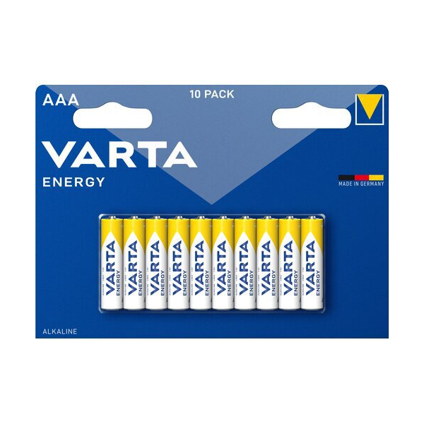 Varta ENERGY LR03/AAA x 10 pilas (blister)