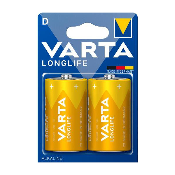 Varta LONGLIFE LR20/D x 2 pilas (blister)