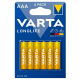 Varta LONGLIFE LR03/AAA x 6 pilas (blister)