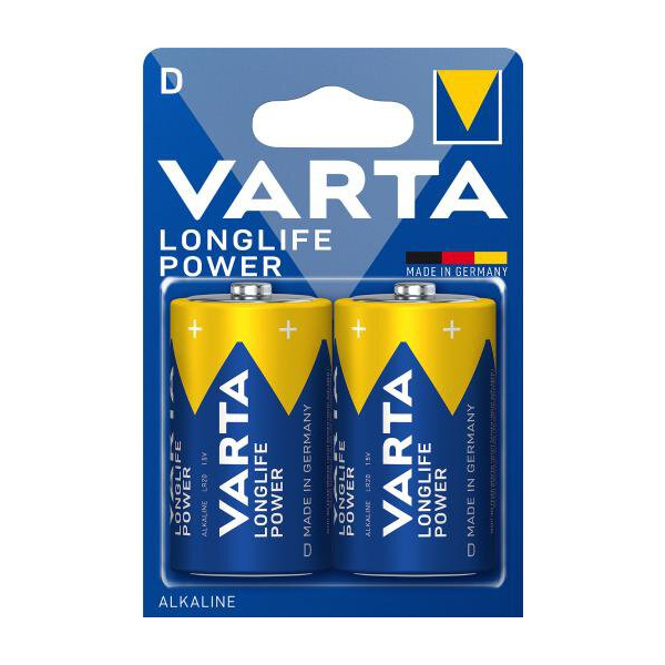 Varta LONGLIFE Power LR20/D x 2 pilas (blister)