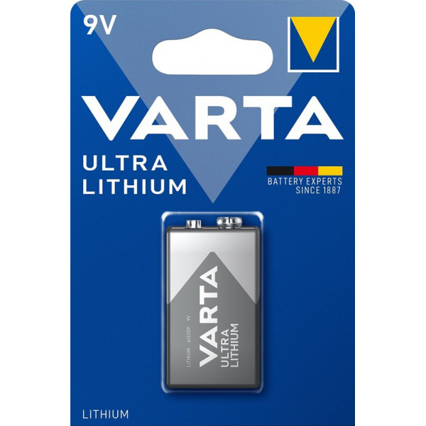 Varta litio 9V x 1 pila (blister)