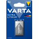 Varta litio 9V x 1 pila (blister)