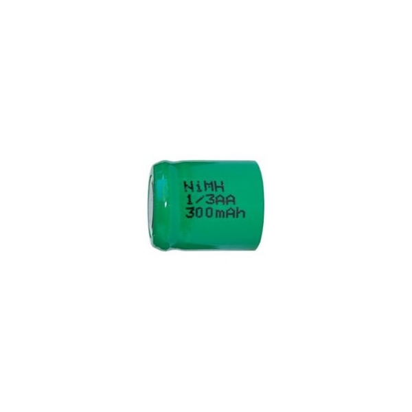 Pila NiMH 1/3 AA 300 mAh Cabeza plana - 1,2V - Evergreen