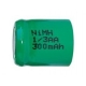 Pila NiMH 1/3 AA 300 mAh Cabeza plana - 1,2V - Evergreen