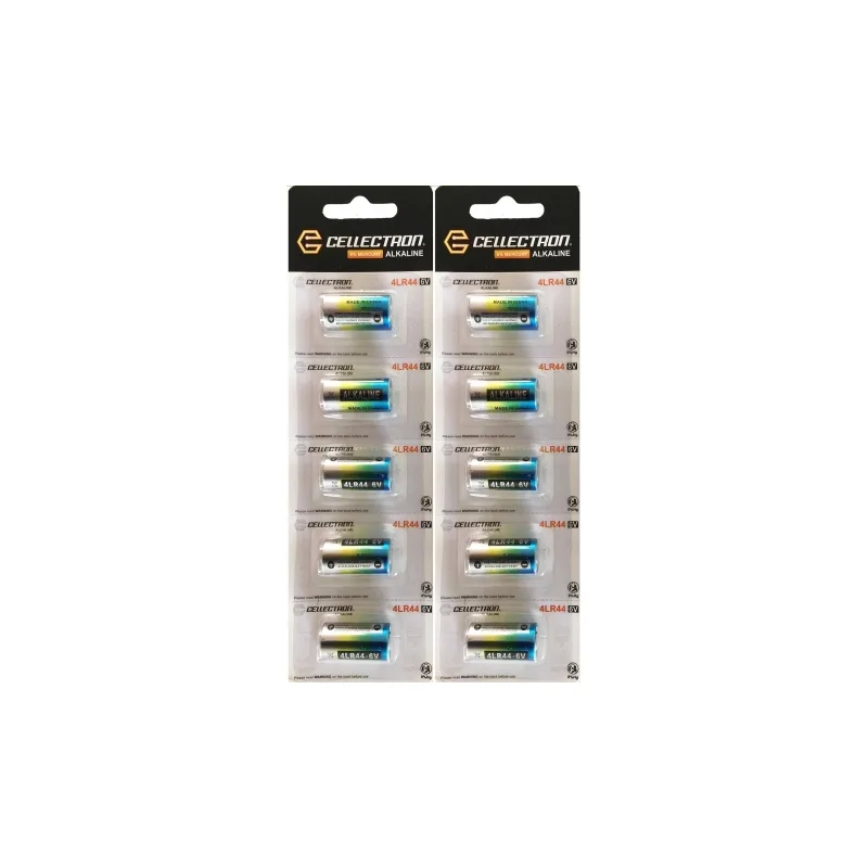 10 x Pilas alcalina 4LR44 / A544 / PX28 / 476A - 6V Cellectron 10 x Pilas alcalina 4LR44 / A544 / PX28 / 476A - 6V Cellectron