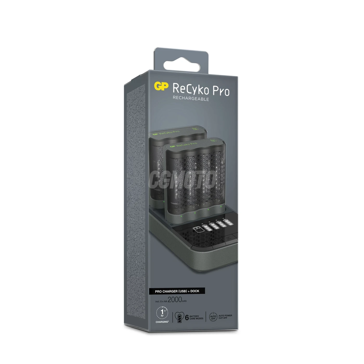 2 Chargeurs rapides USB GP P461 + station de charge D861 + 8 accus AA 2000 mAh Pro