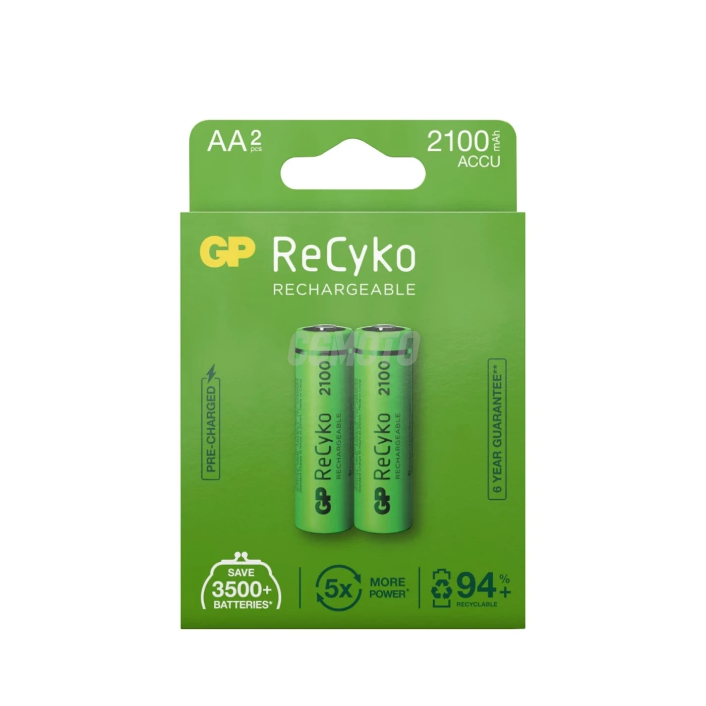2 pilas recargables NIMH AA 1,2 V Recyko 2100 mAh 2 pilas recargables NIMH AA 1,2 V Recyko 2100 mAh