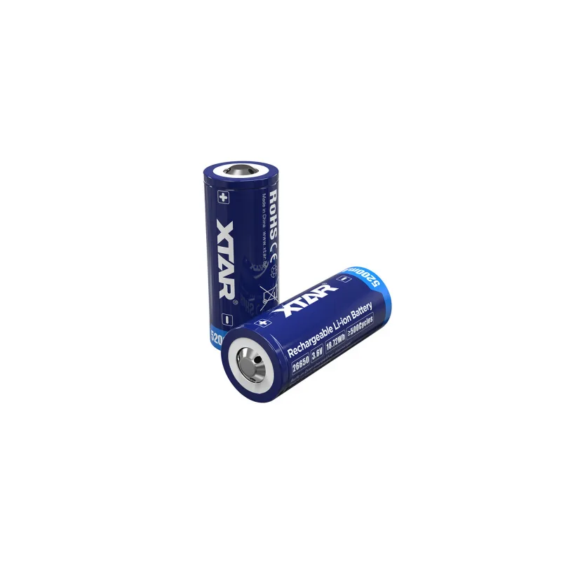 Batería Xtar 26650 3.6V Li-ion 5200mAh con protección