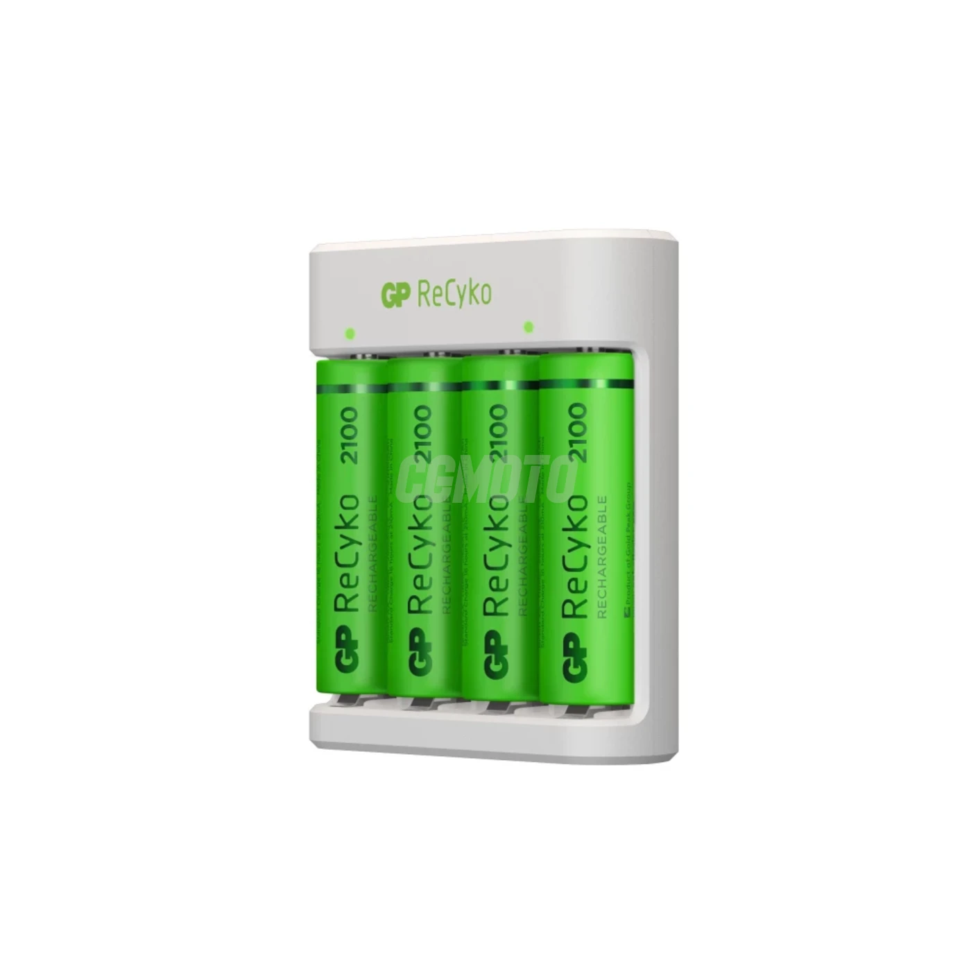 Cargador estándar GP E411 + 4 pilas NiMH AA 2000 mAh