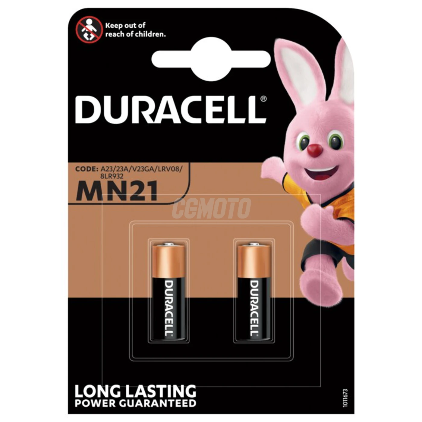 Duracell 23A para control remoto de automóvil x 2 pilas