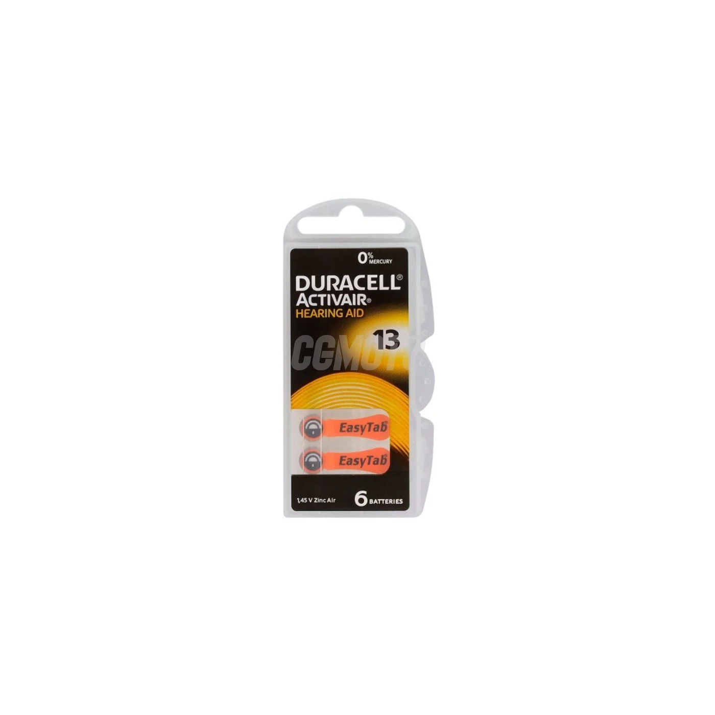 Duracell ActivAir 13 MF para audífonos x 6 pilas