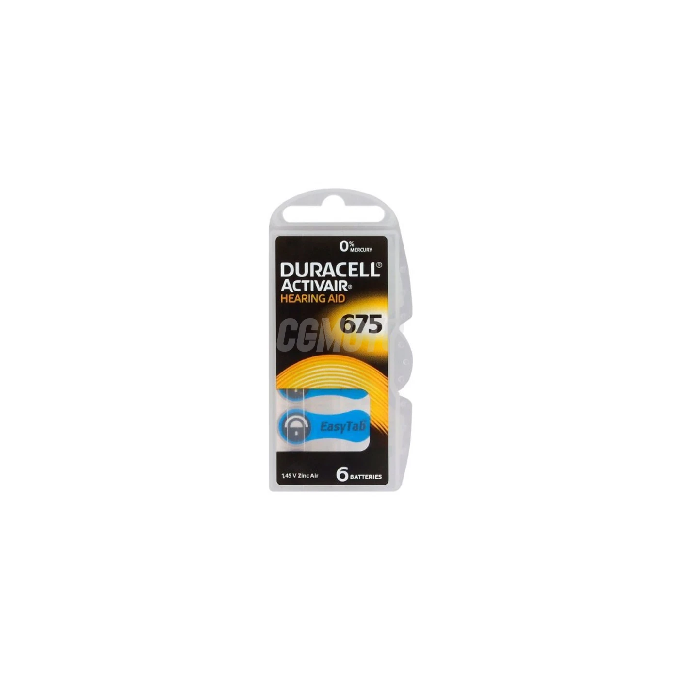 Duracell ActivAir 675 MF para audífonos x 6 pilas