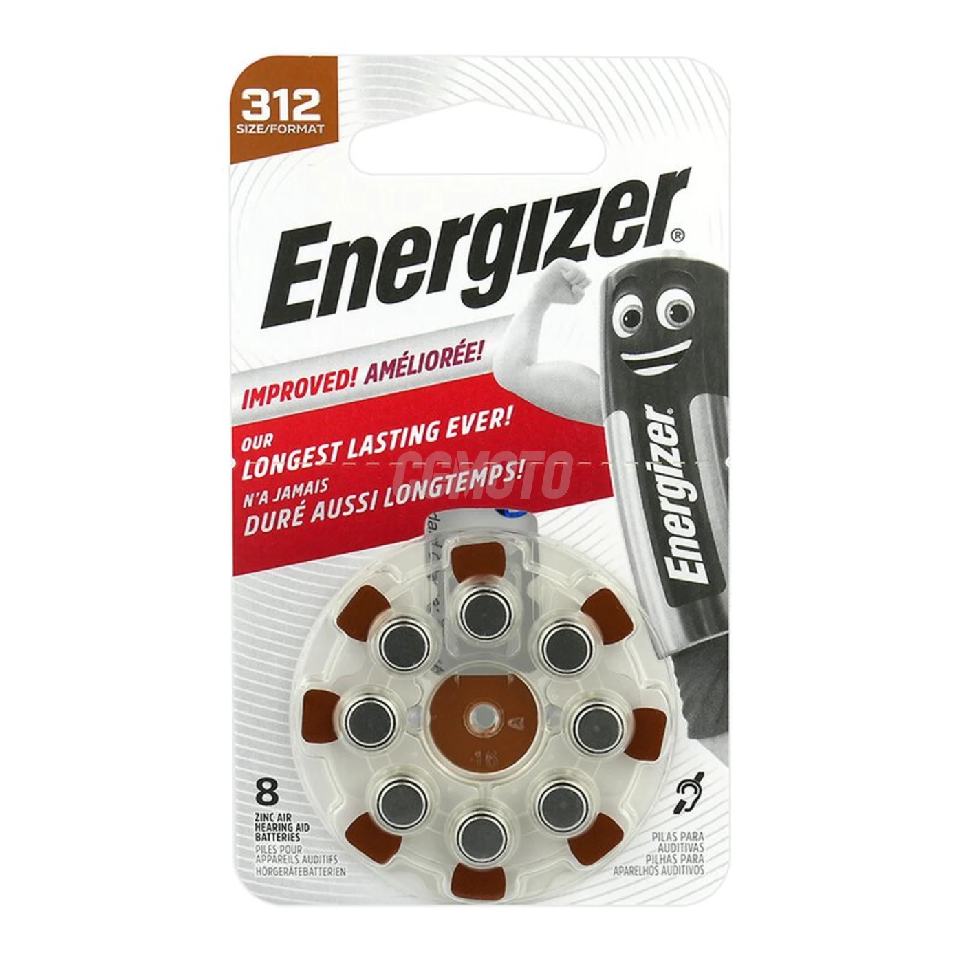 Energizer 312 para audífonos x 8 pilas Energizer 312 para audífonos x 8 pilas