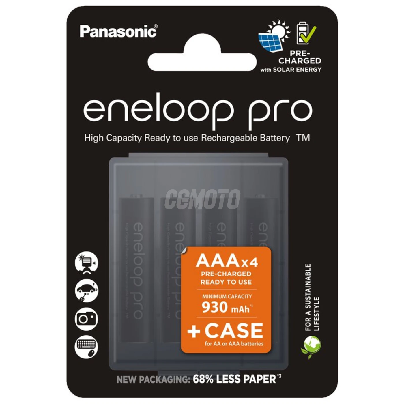 Panasonic Eneloop PRO NEW Ni-MH 930mAh R03/AAA x 4 pilas recargables (blister + caja) Panasonic Eneloop PRO NEW Ni-MH 930mAh R03/AAA x 4 pilas recargables (blister + caja)