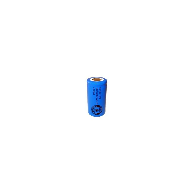 Pila NiCD Sub C 1300 mAh Cabeza plana - 1,2V - Evergreen