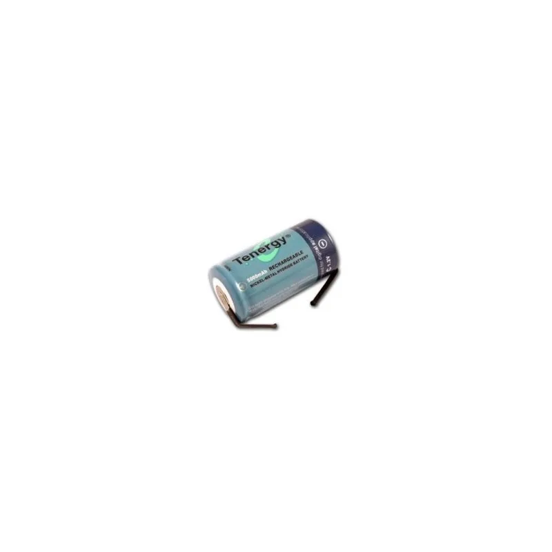 Pila NiMH C 5000 mAh cabeza plana con lengueta - 1,2V - Tenergy