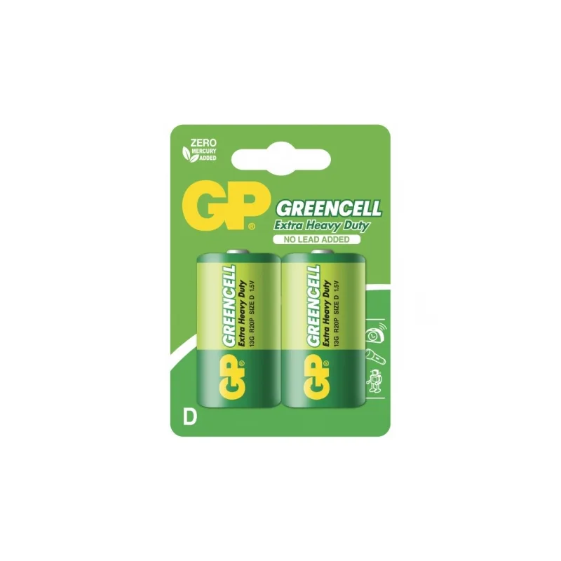 Pila salina 2 X D / R20 - 1,5V GP Battery Pila salina 2 X D / R20 - 1,5V GP Battery